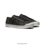 abedul negro/plateado calzado KEEN zapatillas eldon de cuero cosecha T0822B286 hombres - Imagen 2