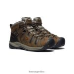 aceituna negra/atigrado calzado KEEN Flint II impermeable medio (puntera blanda) T0822B75 hombres - Imagen 2