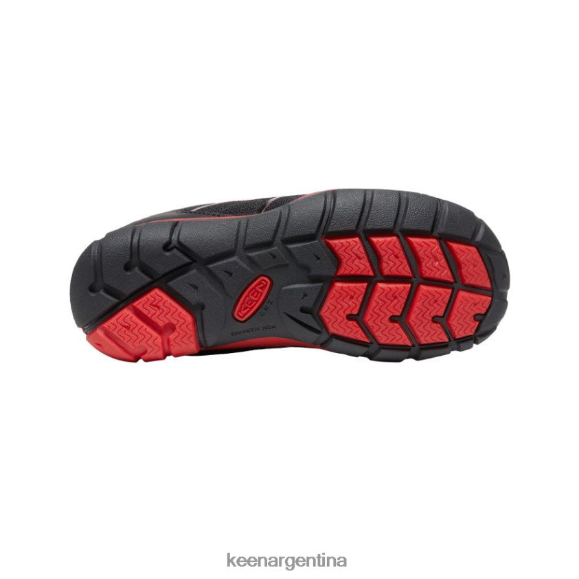 alfombra negra/roja calzado KEEN zapatillas chandler 2 cnx T0822B881 niños grandes - Imagen 4