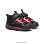 alfombra negra/roja calzado KEEN zapatillas chandler 2 cnx T0822B885 niños pequeños - Imagen 2