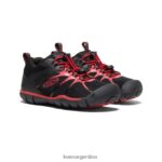 alfombra negra/roja calzado KEEN zapatillas chandler 2 cnx T0822B901 pequeños niños - Imagen 2