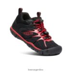 alfombra negra/roja calzado KEEN zapatillas chandler 2 cnx T0822B901 pequeños niños - Imagen 3