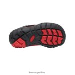 alfombra negra/roja calzado KEEN zapatillas chandler 2 cnx T0822B901 pequeños niños - Imagen 4