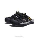 amarillo negro calzado KEEN diapositiva de newport T0822B31 hombres - Imagen 2