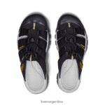 amarillo negro calzado KEEN diapositiva de newport T0822B31 hombres - Imagen 4