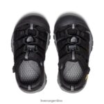 amarillo negro calzado KEEN newport h2 T0822B729 pequeños niños - Imagen 4