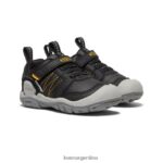 amarillo negro calzado KEEN zapatillas con pico y nudo T0822B934 niños pequeños - Imagen 2