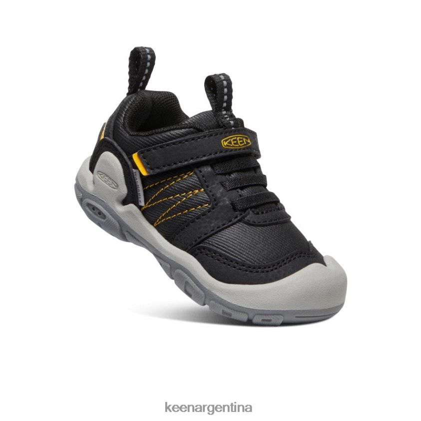 amarillo negro calzado KEEN zapatillas con pico y nudo T0822B934 niños pequeños - Imagen 3