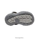 amarillo negro calzado KEEN zapatillas con pico y nudo T0822B934 niños pequeños - Imagen 4
