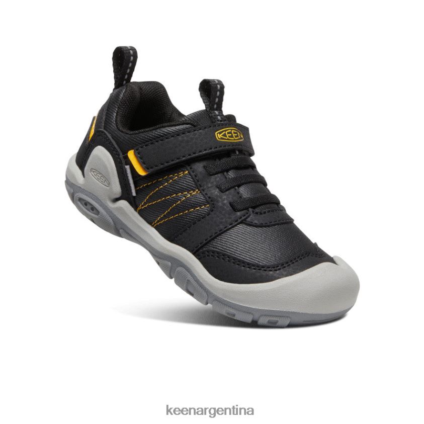 amarillo negro calzado KEEN zapatillas con pico y nudo T0822B971 pequeños niños - Imagen 3