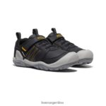 amarillo negro calzado KEEN zapatillas con pico y nudo T0822B976 niños grandes - Imagen 2
