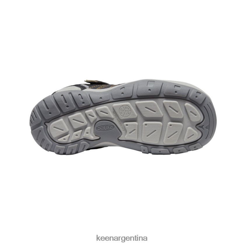 amarillo negro calzado KEEN zapatillas con pico y nudo T0822B976 niños grandes - Imagen 4