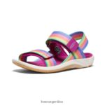 arcoiris/festival fucsia calzado KEEN correa trasera elle T0822B721 niños grandes - Imagen 3