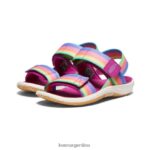 arcoiris/festival fucsia calzado KEEN correa trasera elle T0822B725 pequeños niños - Imagen 2