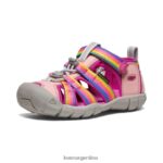arcoiris/festival fucsia calzado KEEN seacamp ii cnx T0822B854 pequeños niños - Imagen 3