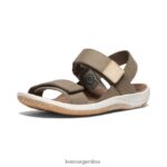 atigrado/blanco estrella calzado KEEN correa trasera elle T0822B724 niños grandes - Imagen 3
