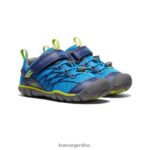 azul brillante / profundidades azules calzado KEEN chandler cnx T0822B888 pequeños niños - Imagen 2