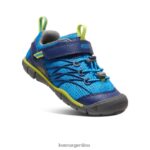 azul brillante / profundidades azules calzado KEEN chandler cnx T0822B888 pequeños niños - Imagen 3