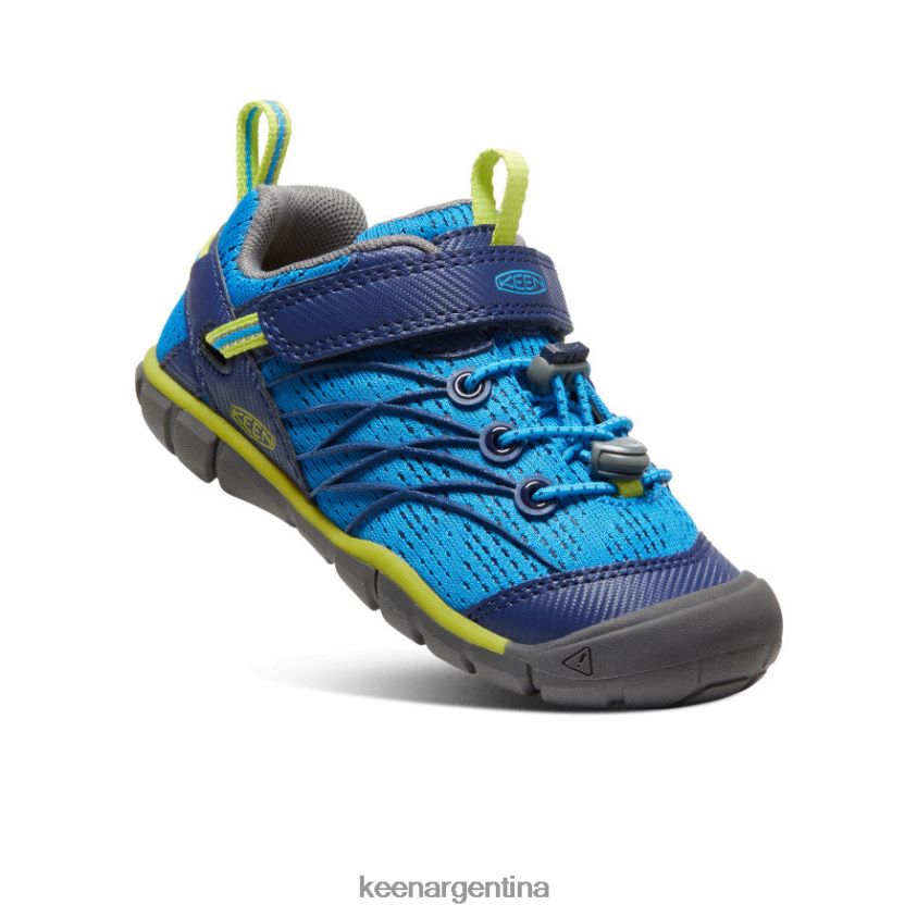 azul brillante / profundidades azules calzado KEEN chandler cnx T0822B888 pequeños niños - Imagen 3