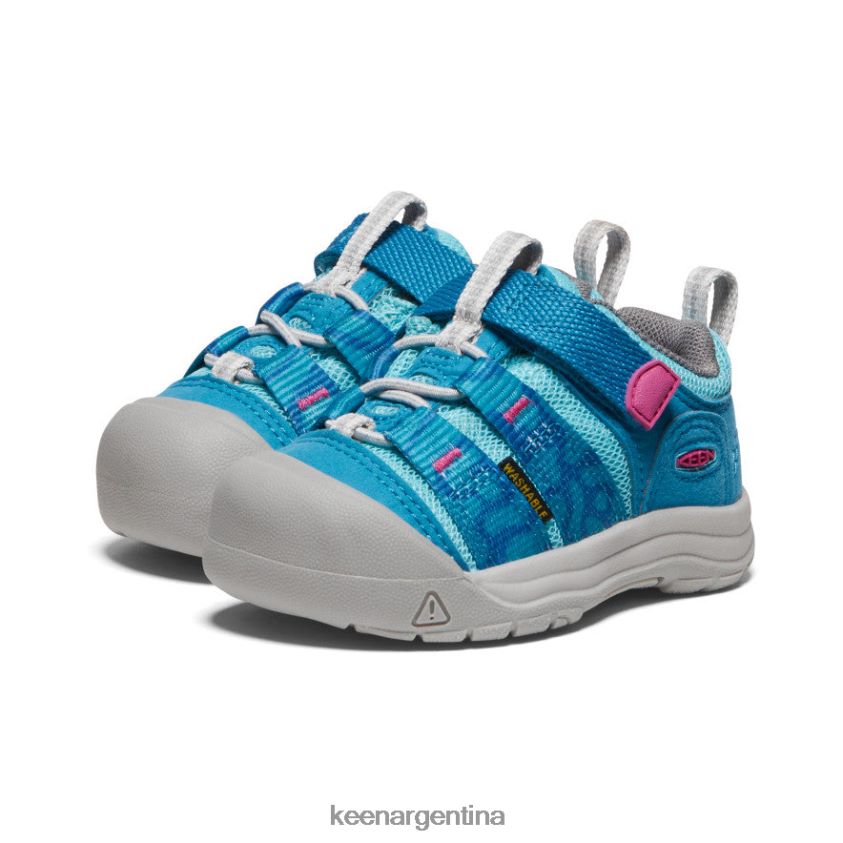 azul fiordo/fucsia festival calzado KEEN newport h2sho T0822B914 niños pequeños - Imagen 2