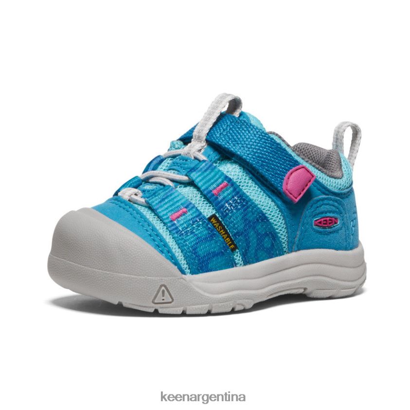 azul fiordo/fucsia festival calzado KEEN newport h2sho T0822B914 niños pequeños - Imagen 3