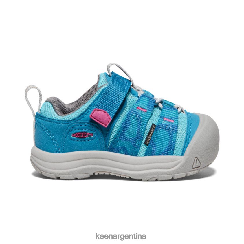 azul fiordo/fucsia festival calzado KEEN newport h2sho T0822B914 niños pequeños - Imagen 1