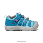 azul fiordo/fucsia festival calzado KEEN newport h2sho T0822B928 pequeños niños