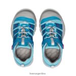 azul fiordo/fucsia festival calzado KEEN newport h2sho T0822B955 niños grandes - Imagen 4