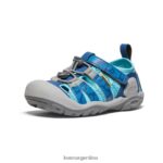 azul fiordo/ipanema calzado KEEN arroyo nudo T0822B775 pequeños niños - Imagen 3
