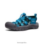 azul fiordo/teñido anudado calzado KEEN newport h2 T0822B409 mujer - Imagen 3