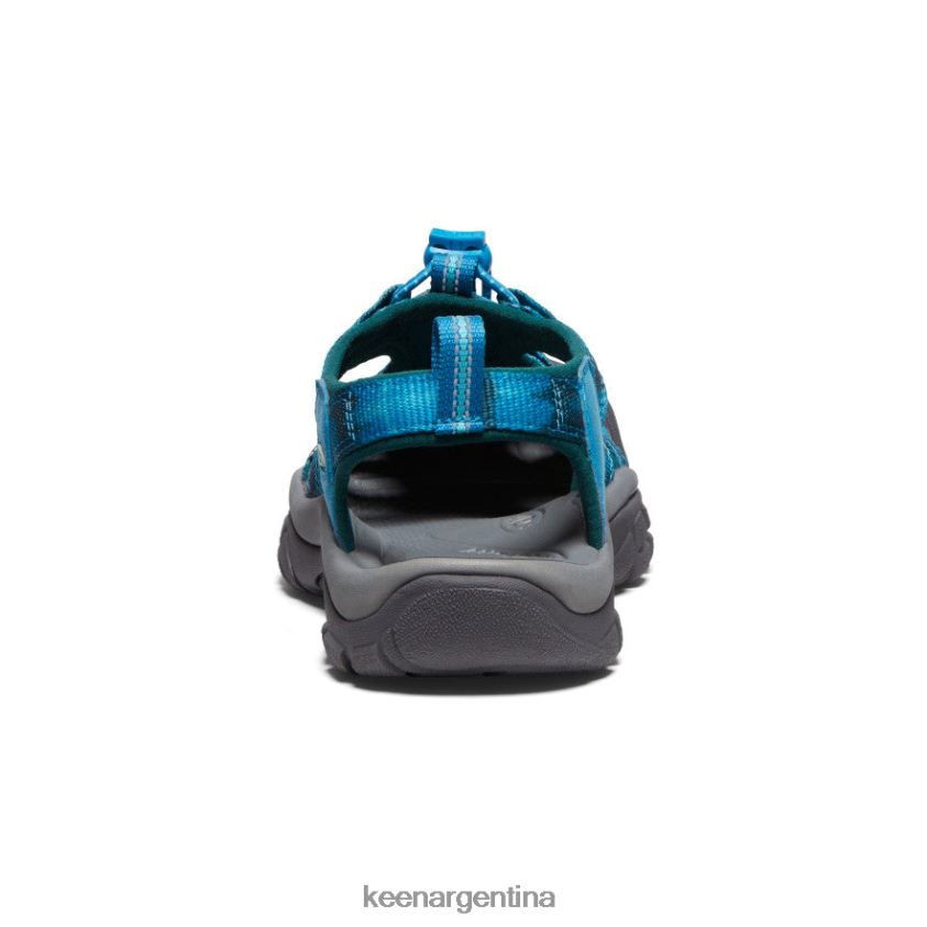 azul fiordo/teñido anudado calzado KEEN newport h2 T0822B409 mujer - Imagen 5