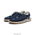 azul marino/abedul calzado KEEN lienzo uneek T0822B106 hombres - Imagen 2
