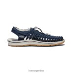 azul marino/abedul calzado KEEN lienzo uneek T0822B106 hombres