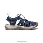 azul marino/abedul calzado KEEN susurro T0822B525 mujer