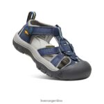 azul marino/gris calzado KEEN venecia h2 T0822B963 pequeños niños - Imagen 3