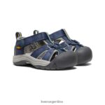 azul marino/gris calzado KEEN venecia h2 T0822B973 niños pequeños - Imagen 2