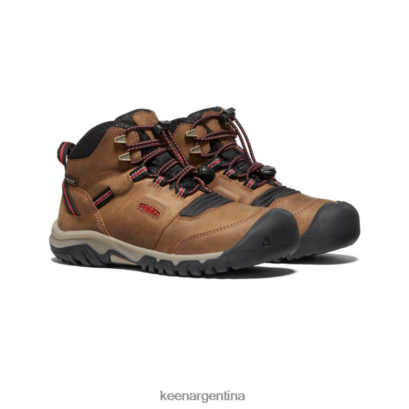 bisonte/alfombra roja calzado KEEN bota impermeable ridge flex T0822B946 niños grandes - Imagen 2
