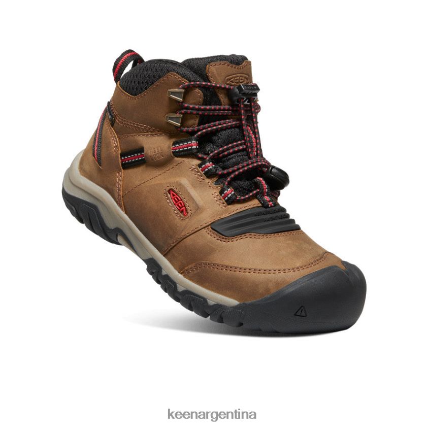 bisonte/alfombra roja calzado KEEN bota impermeable ridge flex T0822B946 niños grandes - Imagen 3