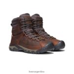 cacao/mantillo calzado KEEN bota impermeable de encaje alto targhee T0822B389 hombres - Imagen 2