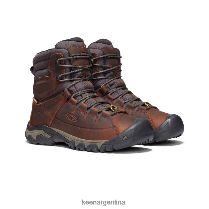 cacao/mantillo calzado KEEN bota impermeable de encaje alto targhee T0822B389 hombres - Imagen 2