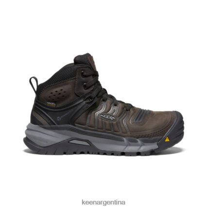 café en grano/negro calzado KEEN kansas city+ kbf impermeable medio (puntera blanda) T0822B2 hombres