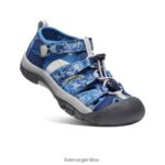 camuflaje/cobalto brillante calzado KEEN newport h2 T0822B767 niños grandes - Imagen 3