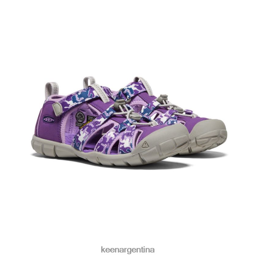 camuflaje/tillandsia morado calzado KEEN seacamp ii cnx T0822B795 niños grandes - Imagen 2