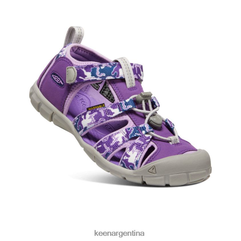 camuflaje/tillandsia morado calzado KEEN seacamp ii cnx T0822B795 niños grandes - Imagen 3
