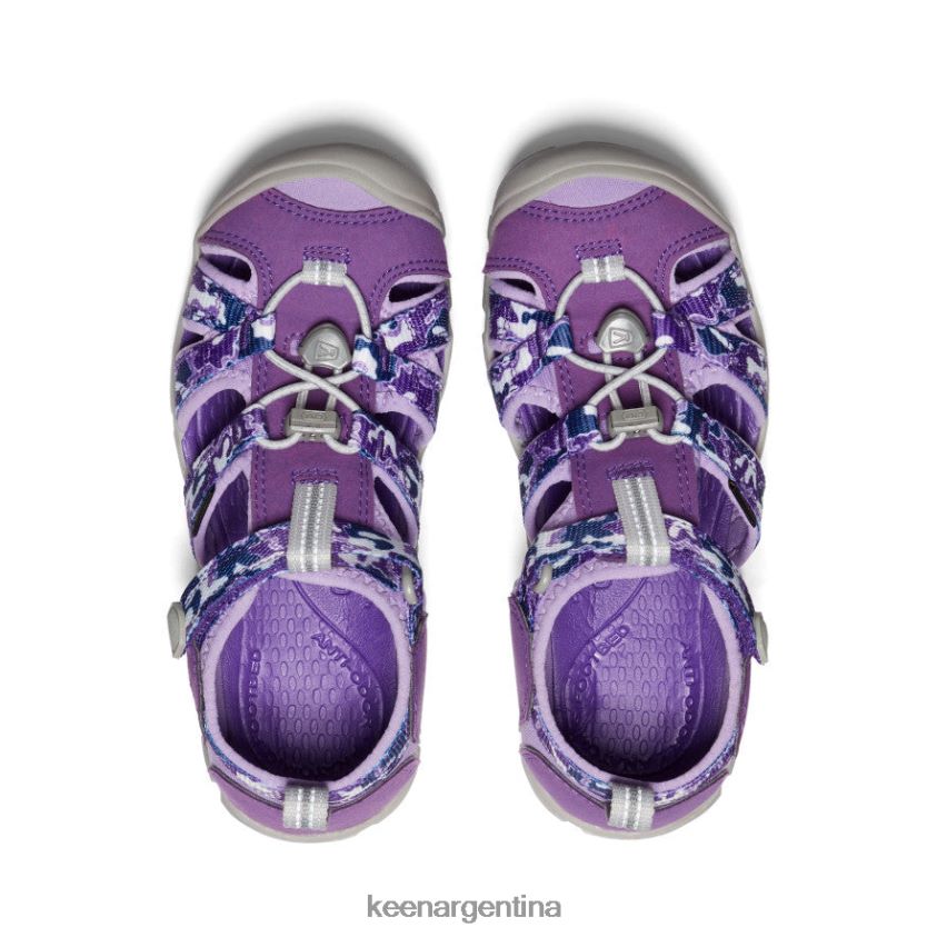 camuflaje/tillandsia morado calzado KEEN seacamp ii cnx T0822B795 niños grandes - Imagen 4