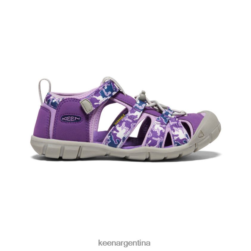 camuflaje/tillandsia morado calzado KEEN seacamp ii cnx T0822B795 niños grandes - Imagen 1