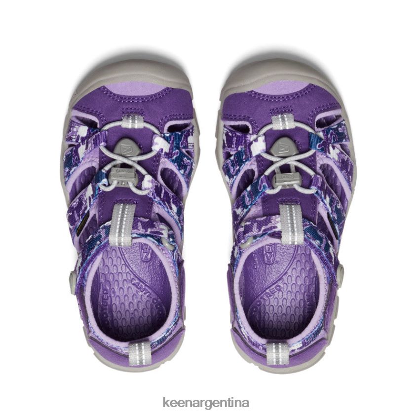 camuflaje/tillandsia morado calzado KEEN seacamp ii cnx T0822B851 pequeños niños - Imagen 4