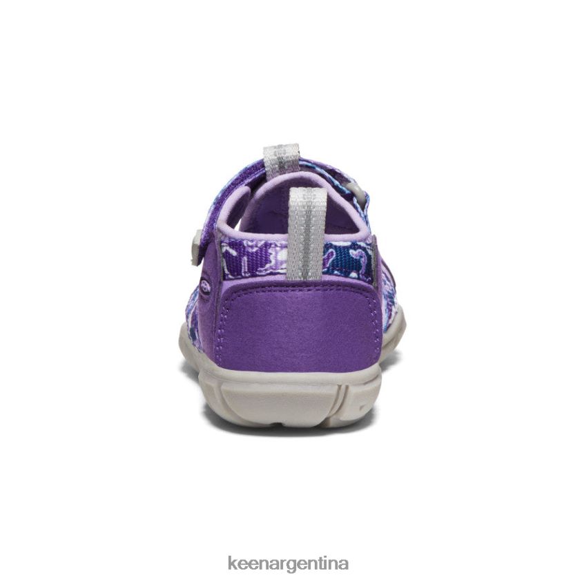 camuflaje/tillandsia morado calzado KEEN seacamp ii cnx T0822B851 pequeños niños - Imagen 5