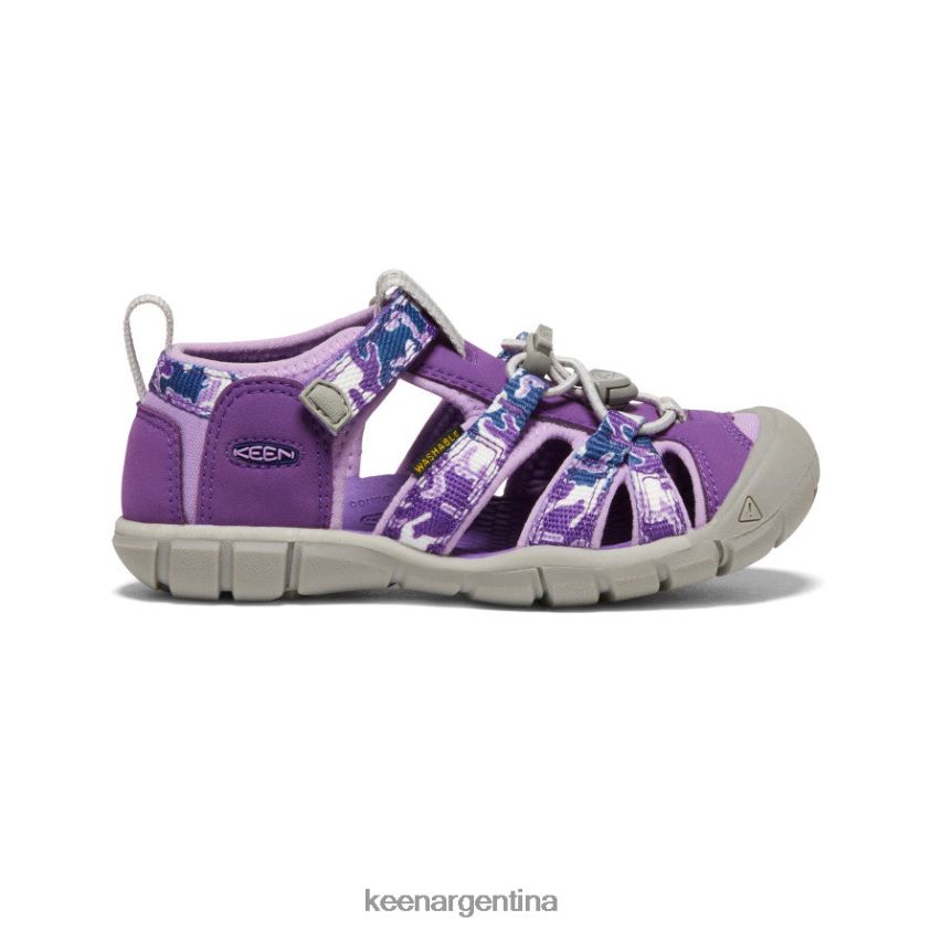 camuflaje/tillandsia morado calzado KEEN seacamp ii cnx T0822B851 pequeños niños - Imagen 1