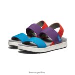 carisma/arcilla roja/tritono azul fiordo calzado KEEN sandalia elle con tira trasera T0822B419 mujer - Imagen 2